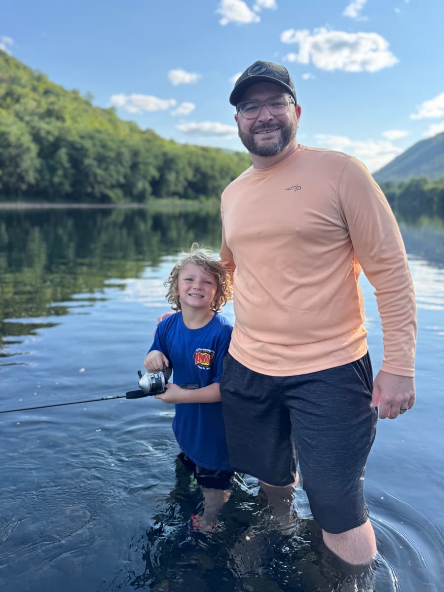 Danny with baby Beau